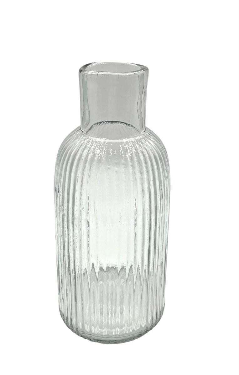 Carafe Ribbed Carafe ribbed glass – Weldaad Store - Amsterdam