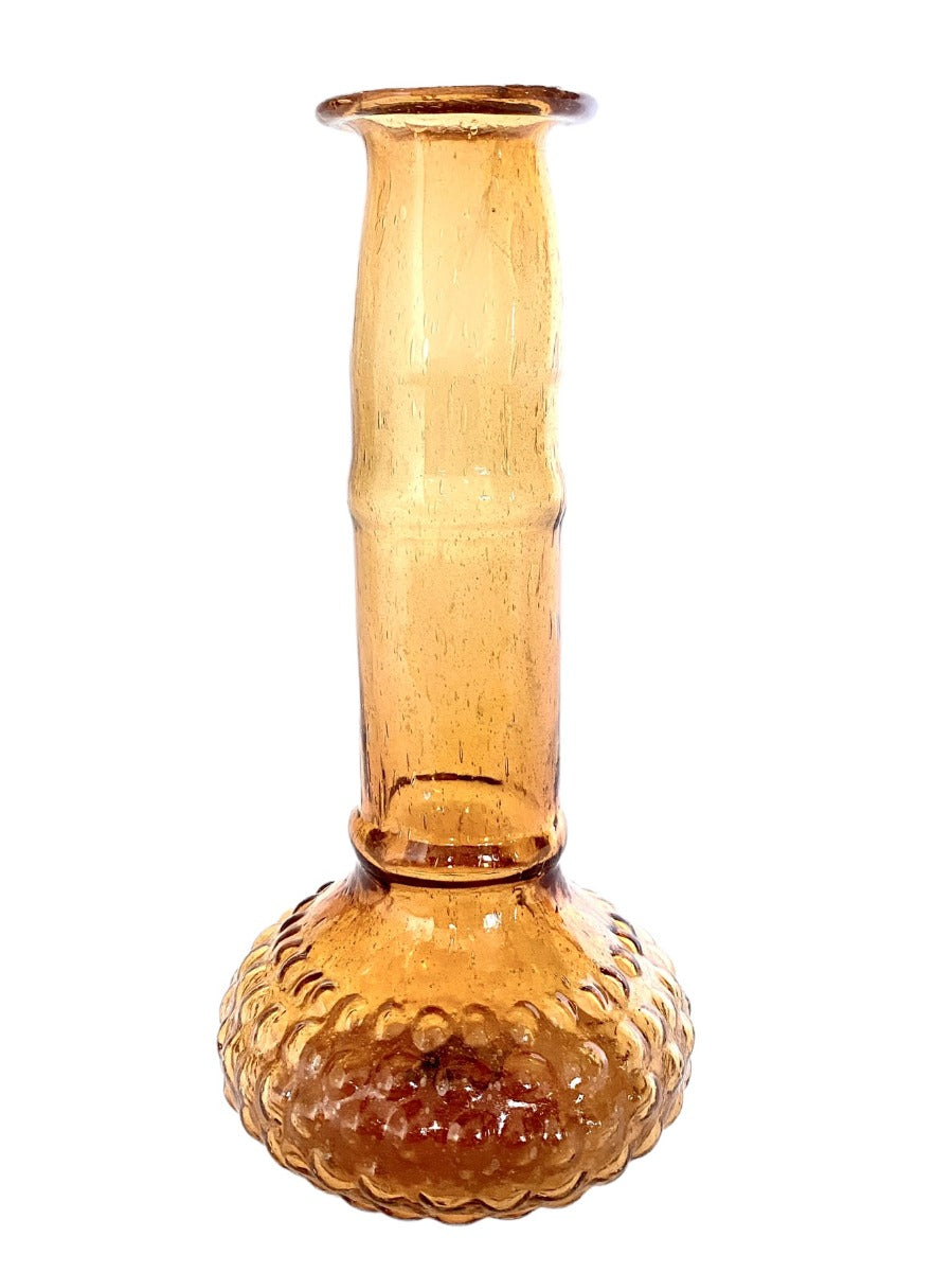 Vase orange recycled glass