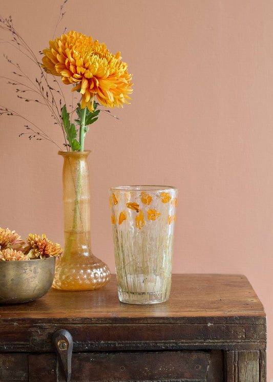 Tealight Holder Pressed Flowers