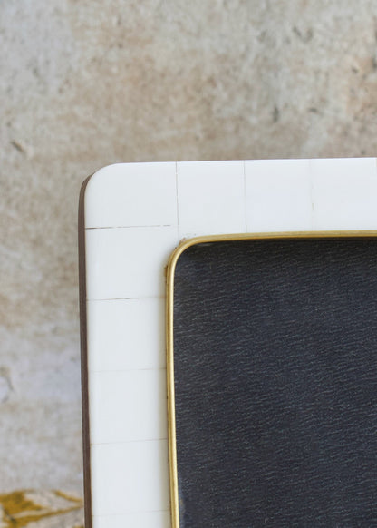 White Brass Photo Frame