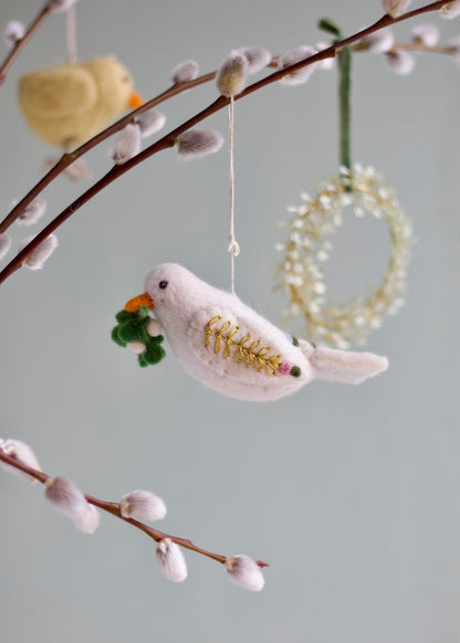 Vilten Ornament Duif