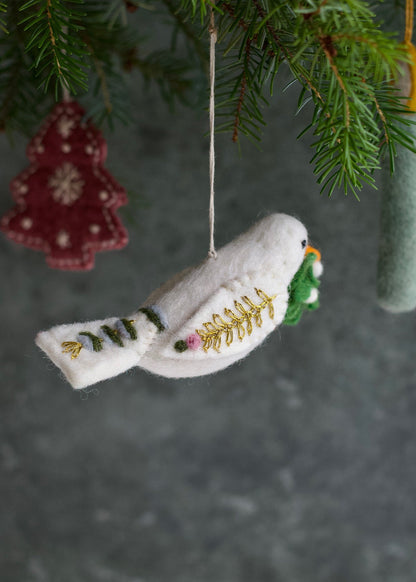 Vilten Ornament Duif