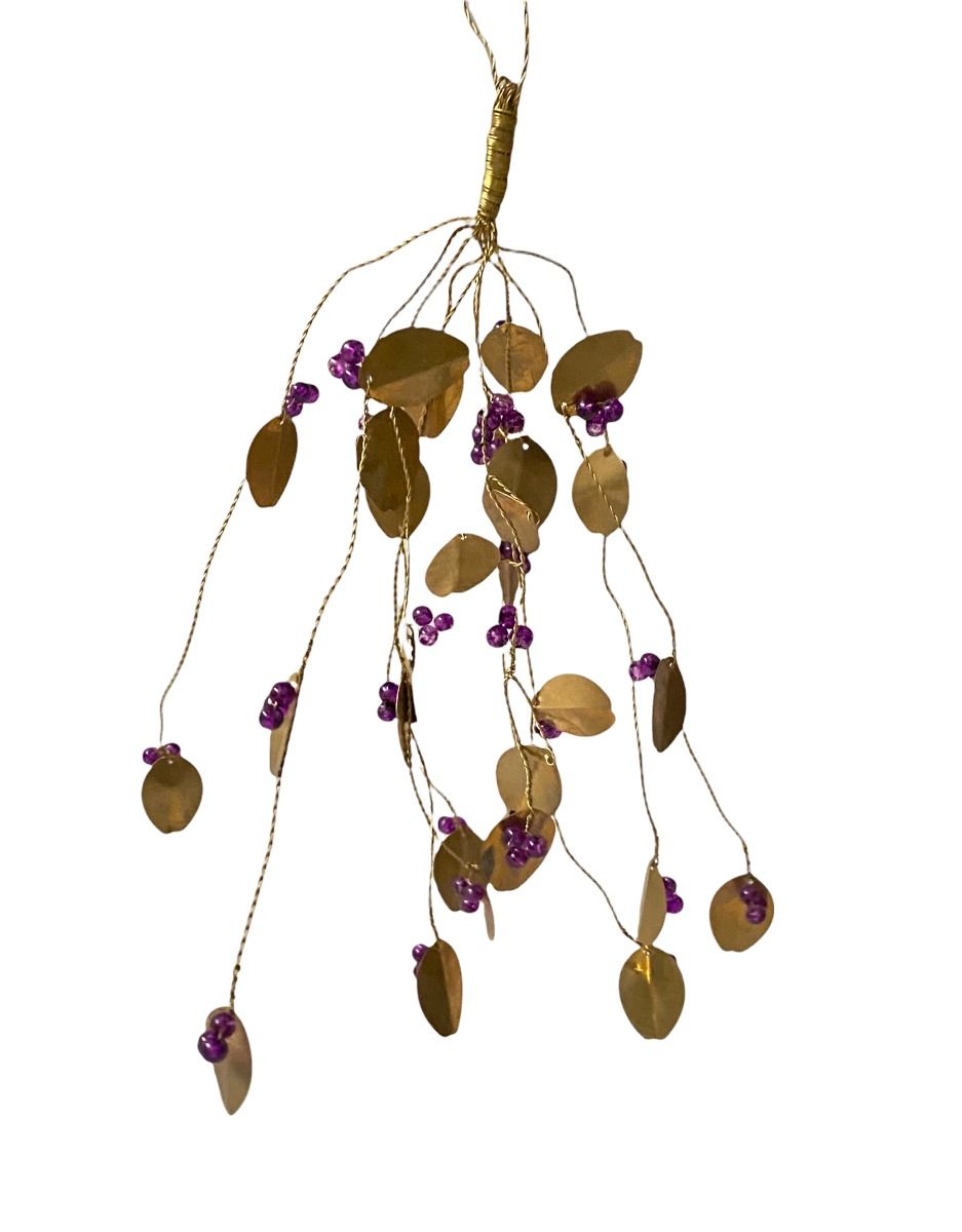 Bunch with purple beads