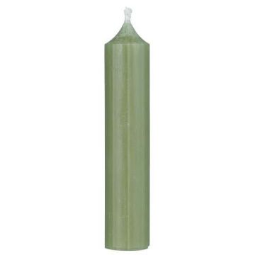 Small candles green - set of 6